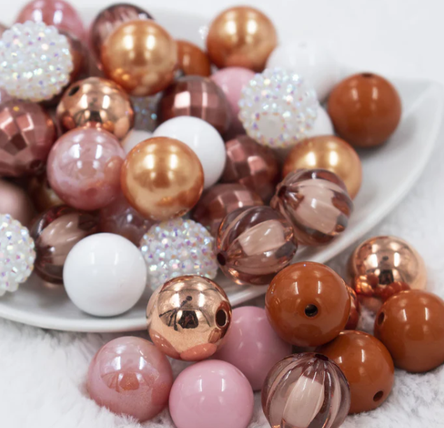 Blush Glam Bubblegum Beads