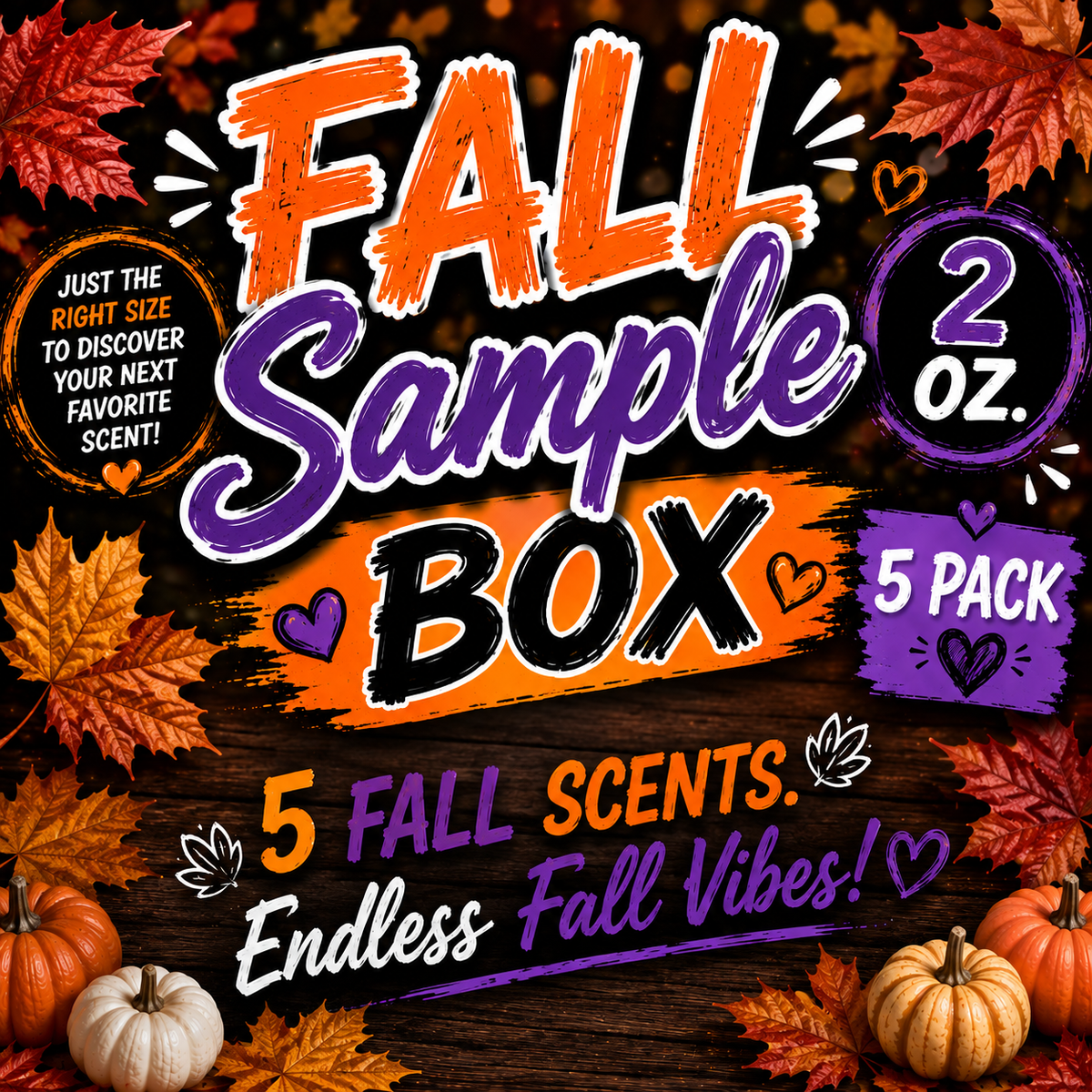 Fall Sample (2 oz.) Box-5 Pack
