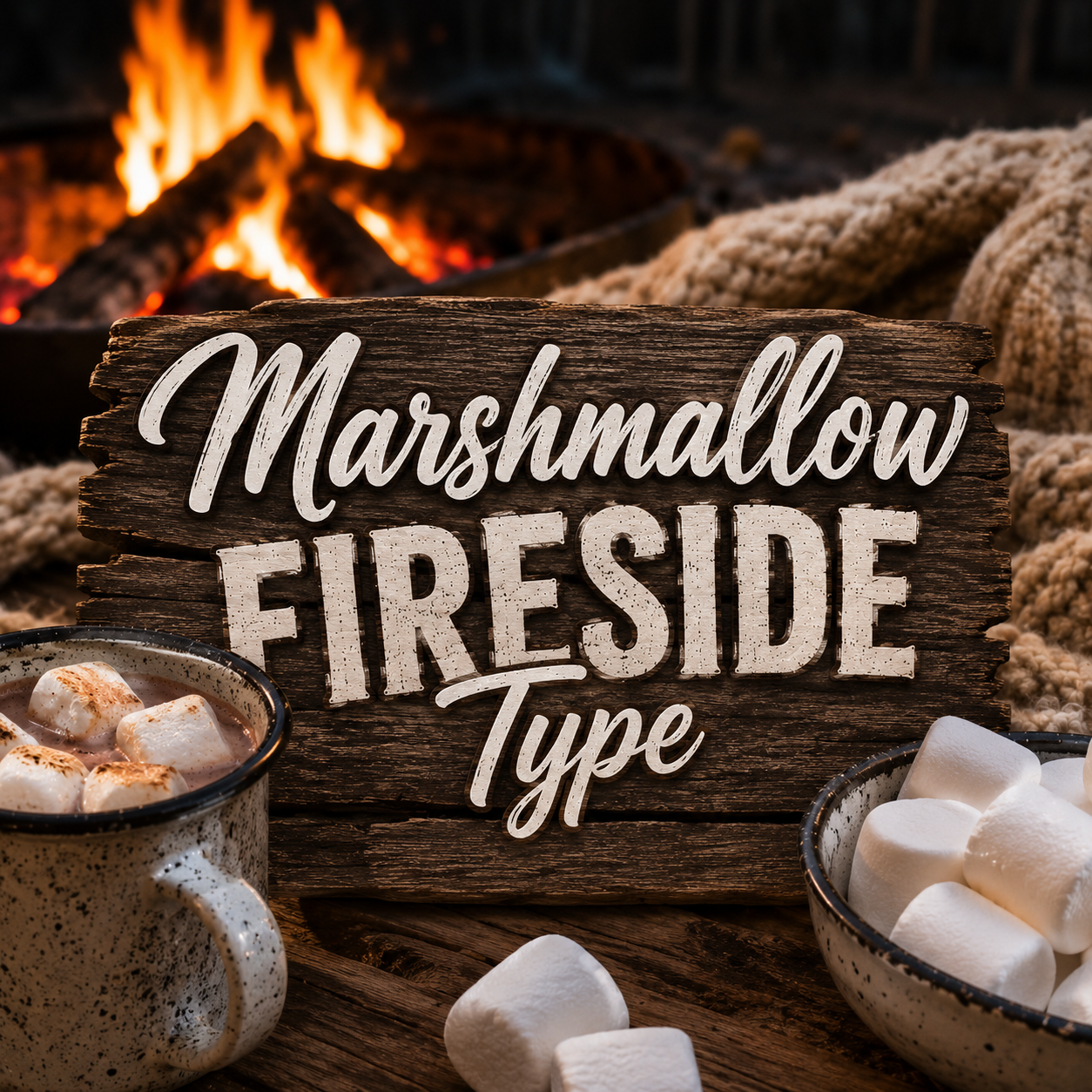 Marshmallow Fireside Type