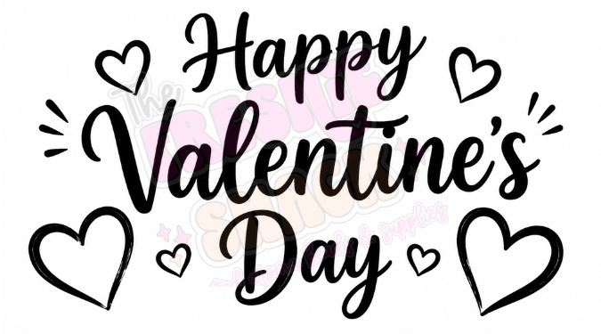 Happy Valentines Day 2.25x1.25 Thermal Digital Download