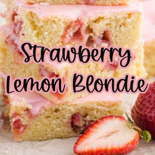 Strawberry Lemon Blondie