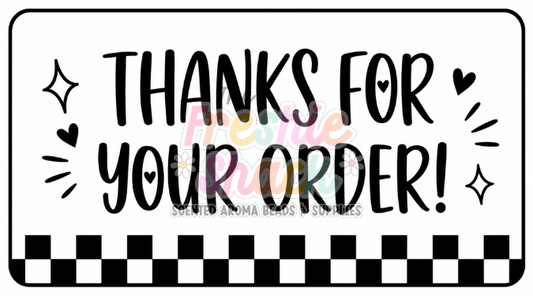 Thank you-Thermal Label 2.25x1.25