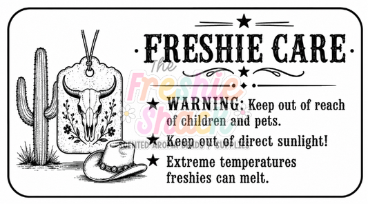 Freshie Care Warning Thermal Label 2.25x1.25