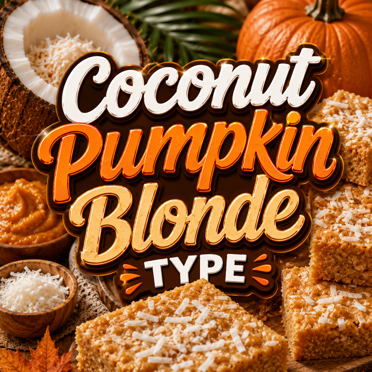 Coconut Pumpkin Blondie