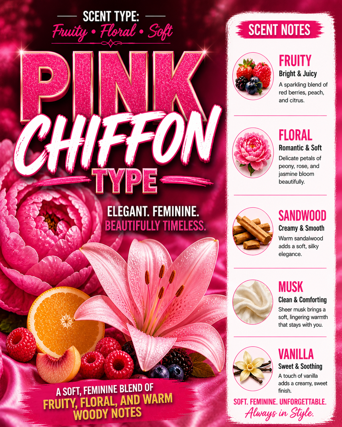 Pink Chiffon Type