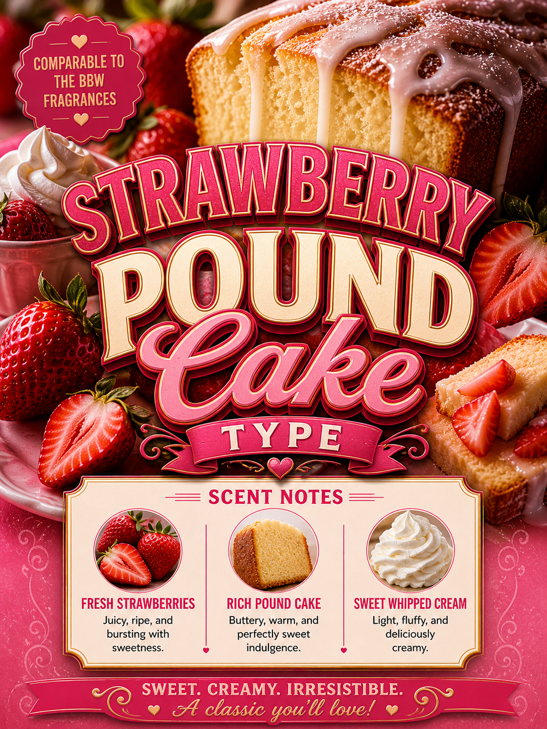 Strawberry Pound Cake Type