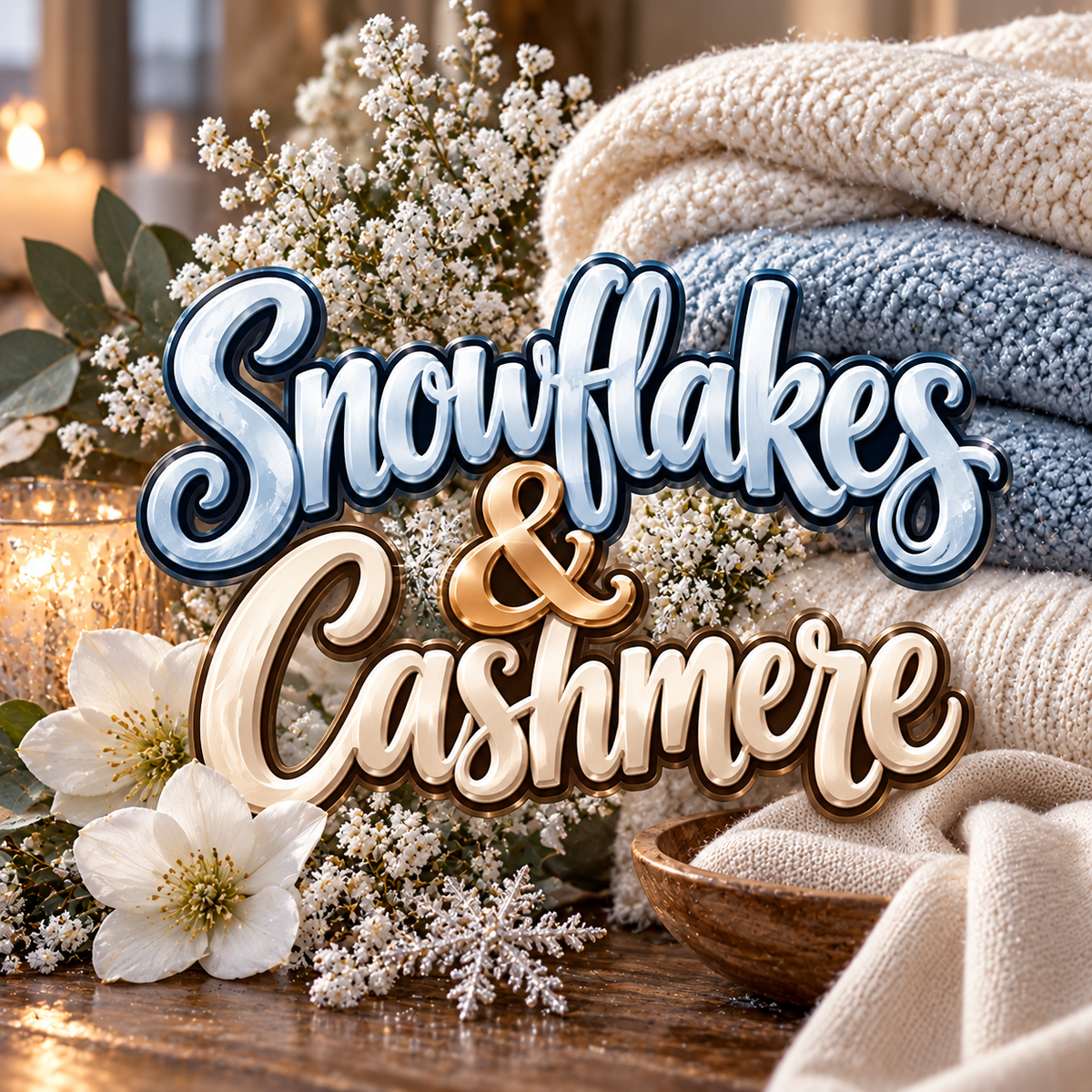 Snowflakes & Cashmere Type