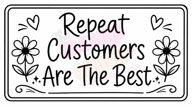 Repeat Customers Are The Best 2.25 x 1.25 Thermal Digital Download